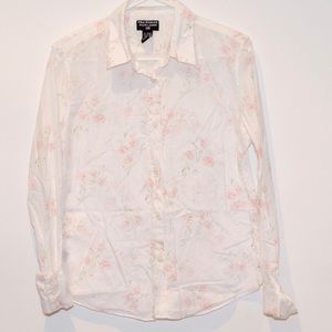 PoloJeansCo Ralph Lauren Off White w/Pink Flowers